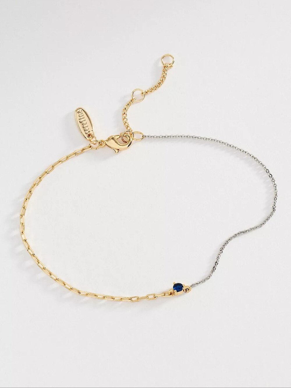 ❣️🪷 NWT Anthropologie Mixed Metal Stone Bracelet, Blue🌙